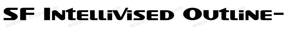SF Intellivised Outline字体转换
